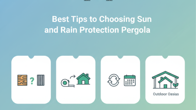 Best Tips for Choosing Sun and Rain Protection Pergola?