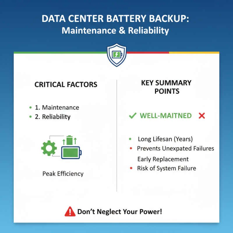 How to Choose the Right Data Center Battery Backup System?