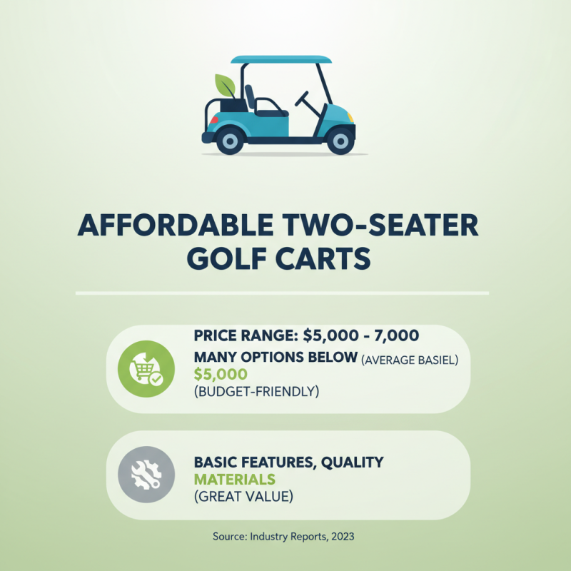Cheap Best Two Seater Golf Cart Pricelist for Affordable Options?