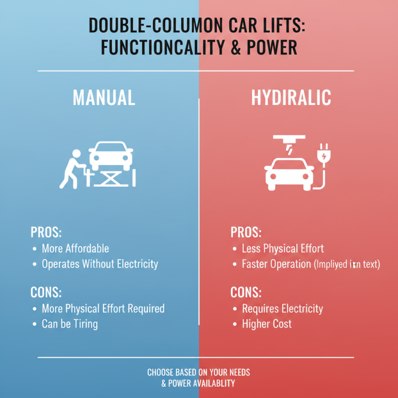 How to Choose the Best Double-Column Car Lift for Your Garage?