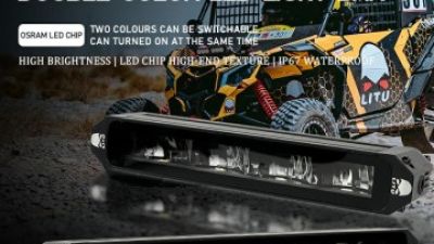 Flood Beam Led Light Bar Single Row Dual Color .jpg