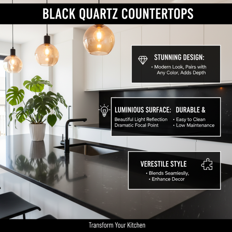 2026 Best Black Quartz Countertops for Your Kitchen Design?
