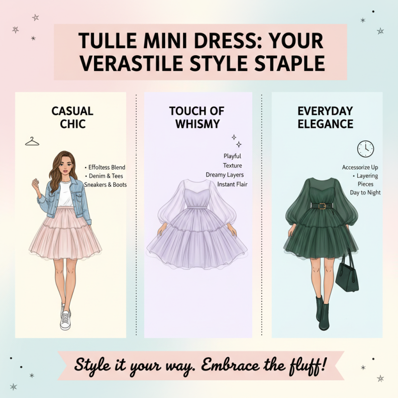 How to Style a Tulle Mini Dress for Any Occasion?