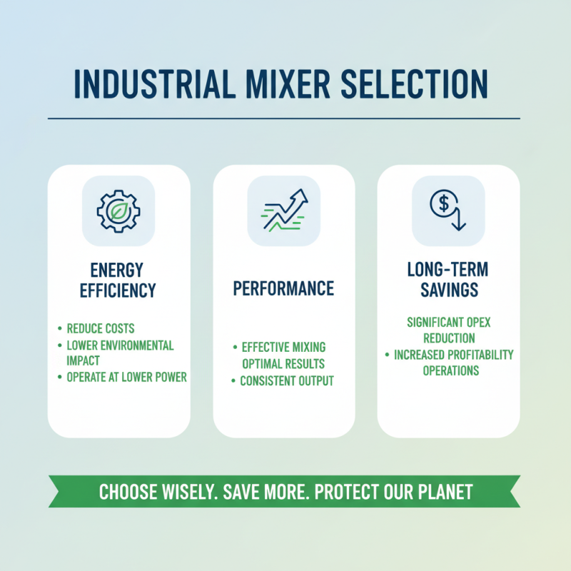 Top Tips for Choosing the Best Industrial Mixers for Your Needs?