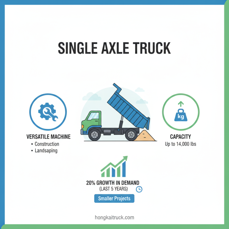 What is a Single Axle Dump Truck and Its Benefits?