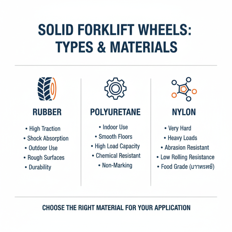 How to Choose the Best Solid Forklift Wheels for Your Needs?
