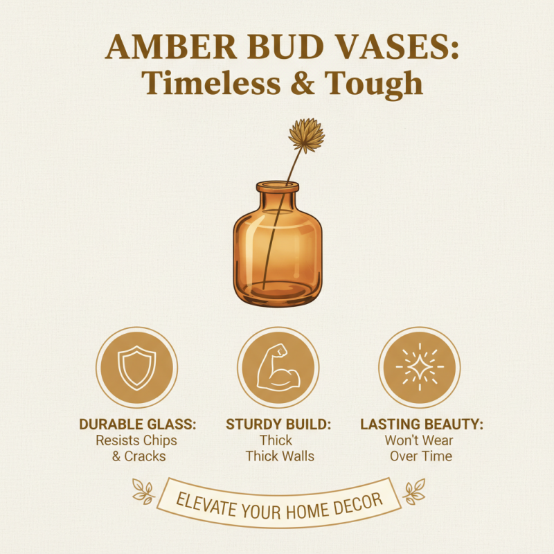 Why Choose Amber Bud Vases for Your Home Decor?