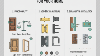 How to Choose the Right Door Hinge for Your Home?