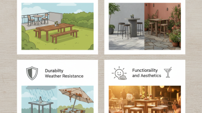 How to Choose the Best Bar Outdoor Table for Your Space?