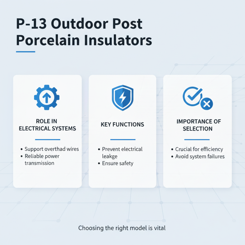 How to Choose the Right P-13 Outdoor Post Porcelain Insulator?