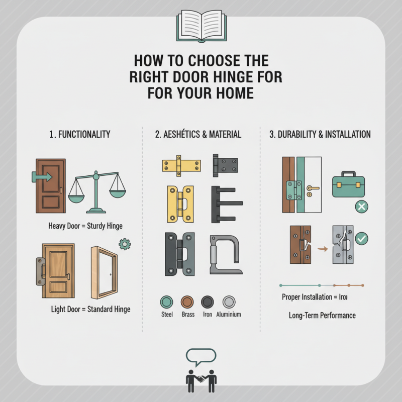 How to Choose the Right Door Hinge for Your Home?
