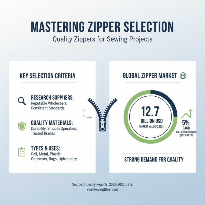 How to Choose Wholesale High-Quality Zippers for Sewing Projects?