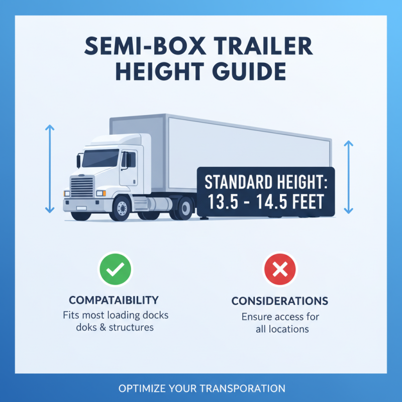 How to Determine the Height of a High Quality Wholesale Semi Box Trailer?