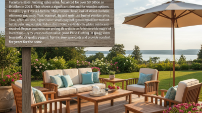 How to Choose the Best Wood Patio Furniture for Your Home?