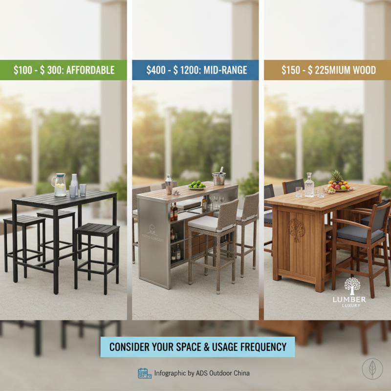 How to Choose the Best Bar Outdoor Table for Your Space?
