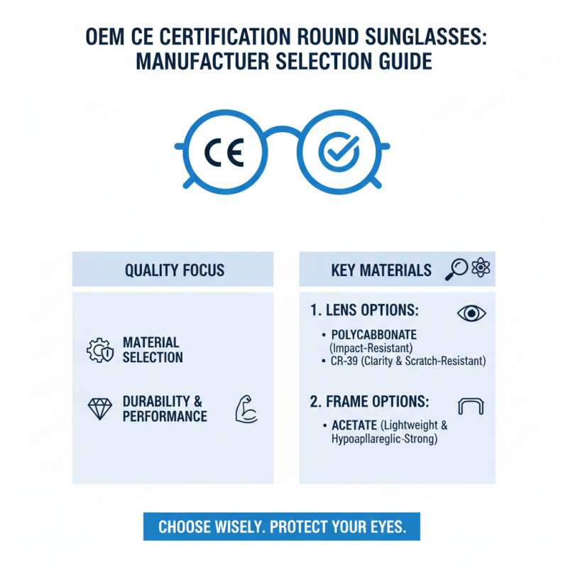 How to Choose the Right OEM CE Certification Round Sunglasses Manufacturer?