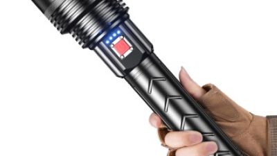 1300LM Rechargeable Flashlight 5200mAh Waterproof SS-T40 Light Source 7000K Cool White LED (1).jpg