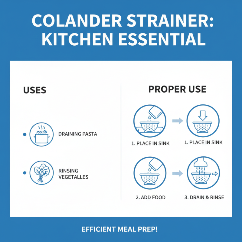 What is a Colander Strainer and How to Use It?