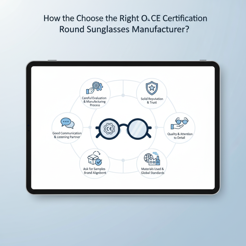 How to Choose the Right OEM CE Certification Round Sunglasses Manufacturer?