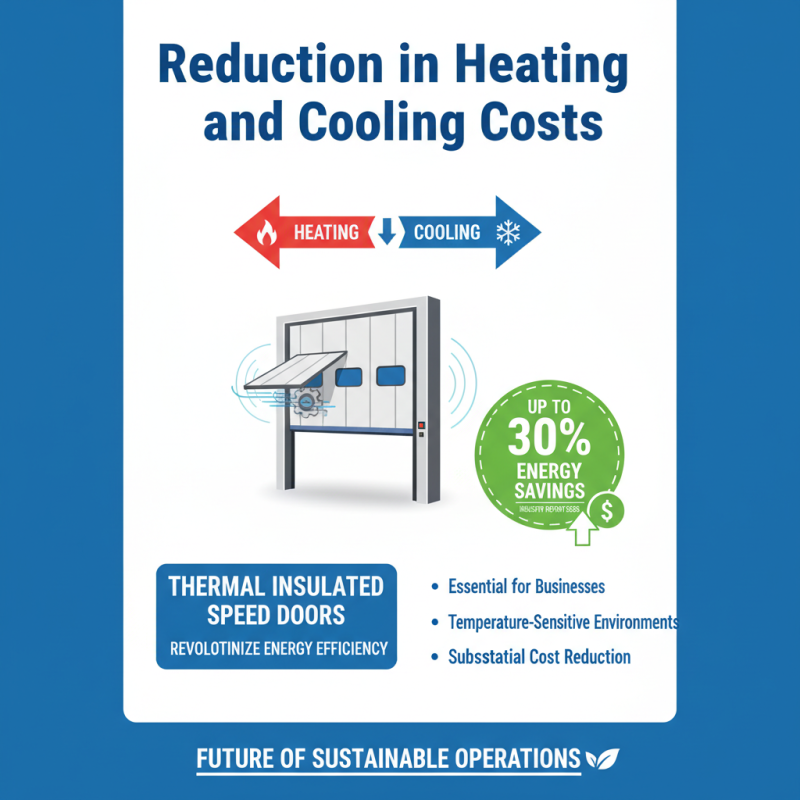 What are the Benefits of Thermal Insulated Speed Doors in 2026?