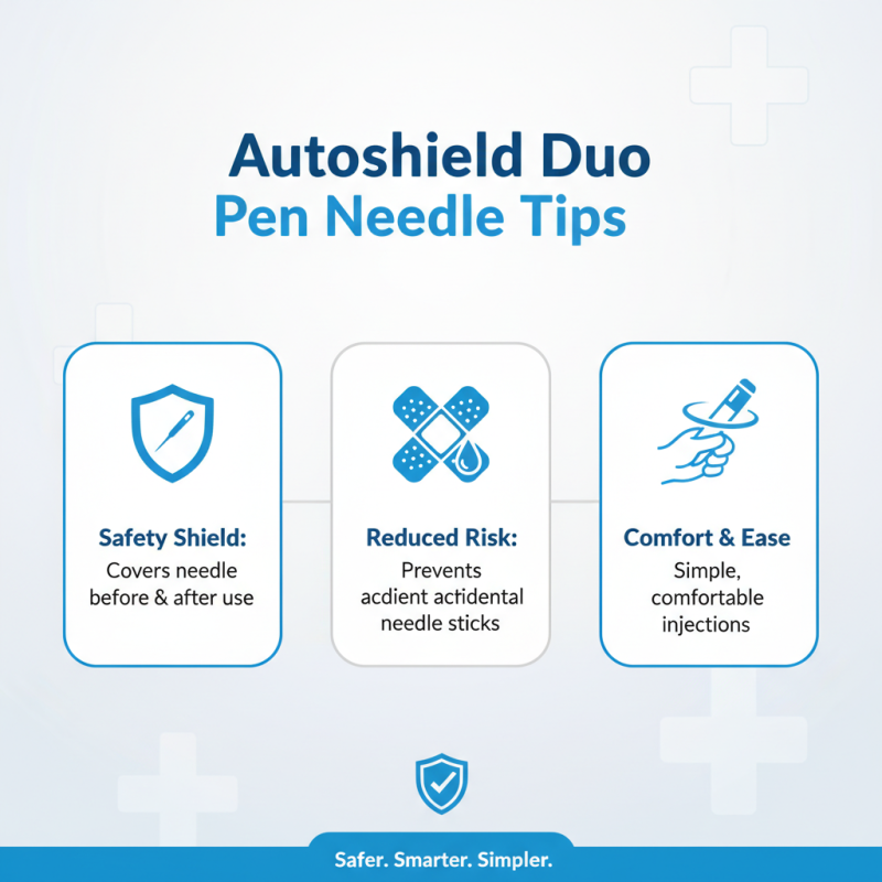 Autoshield Duo Pen Needle Tips for Safe and Efficient Use?