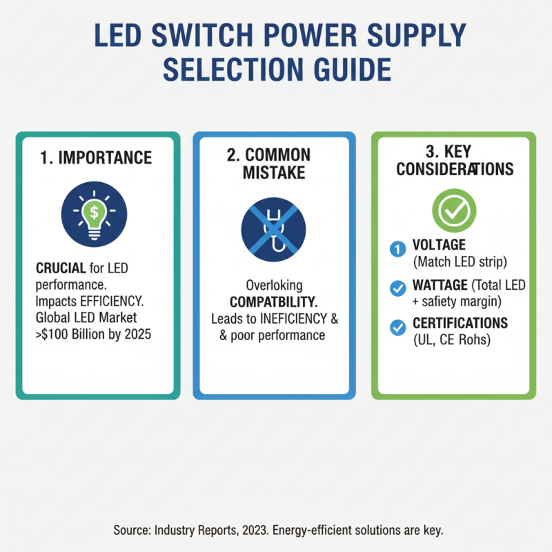 Why Choose a Led Switch Power Supply for Your Project?