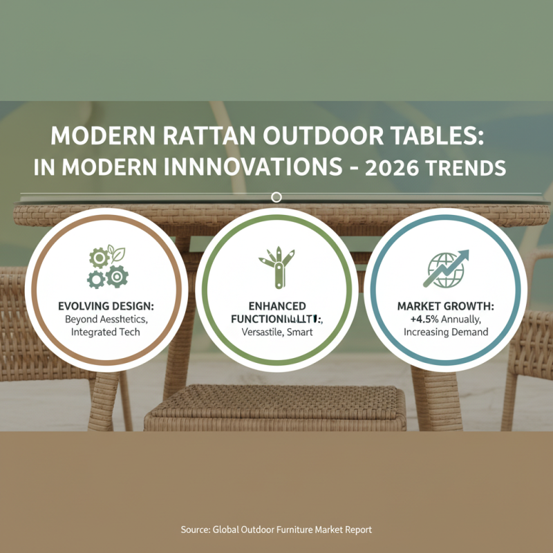 2026 Top Rattan Outdoor Table Trends You Should Know?