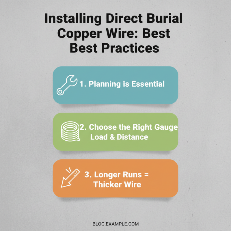 How to Choose Direct Burial Copper Wire for Your Projects?