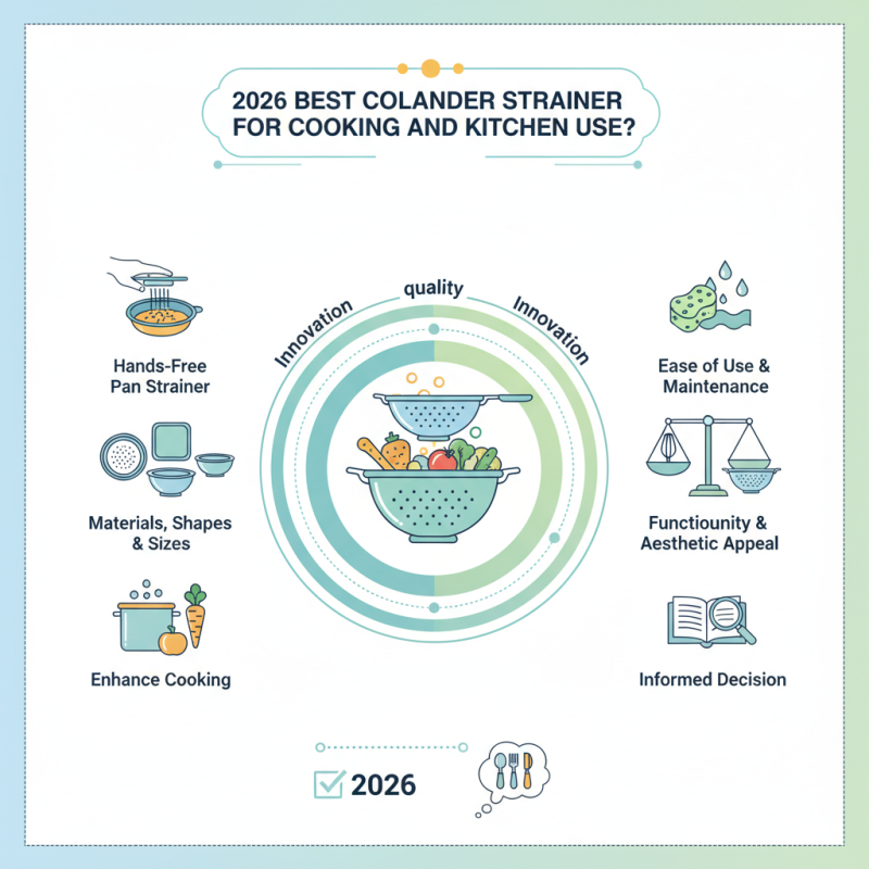 2026 Best Colander Strainer for Cooking and Kitchen Use?