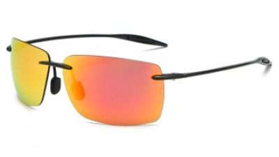 Wholesale TR90 rimless men's ultralight polarized sunglasses Black frame fishing driving sun glasses shades sunglasses (3).jpg