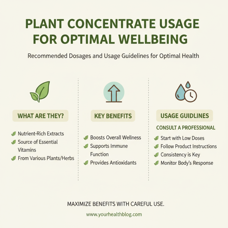 How to Use Plant Concentrate for Maximum Health Benefits?