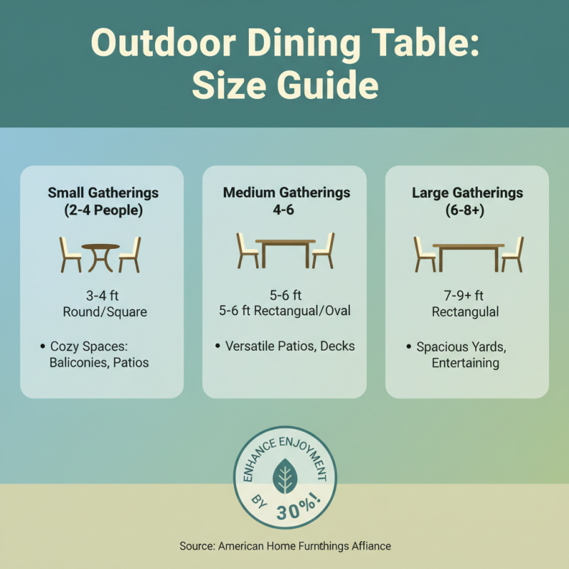 How to Choose the Perfect Outdoor Dining Table for Your Space?
