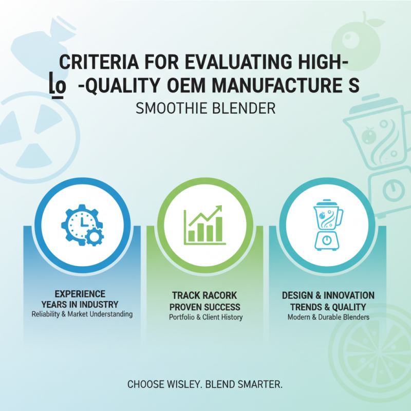2026 Top High-Quality OEM Smoothie Blender Manufacturers You Should Know?