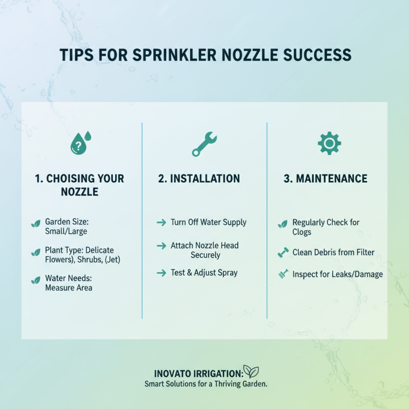 How to Choose the Right Sprinkler Nozzle for Your Garden?