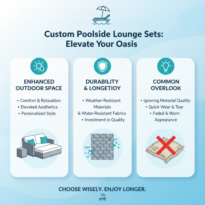 Top Tips for Choosing Custom Poolside Lounge Sets?