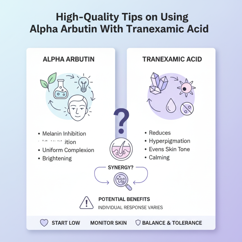 High Quality Tips on Using Alpha Arbutin With Tranexamic Acid?