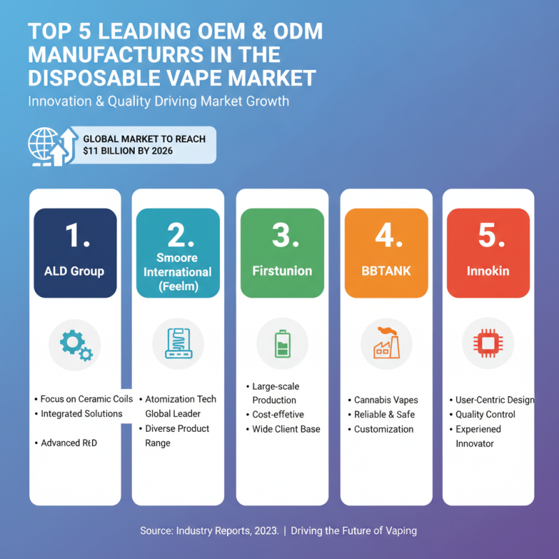 Top 5 Best OEM ODM Disposable Vape Pen Manufacturers in 2026?