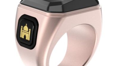 smart metal zikr ring