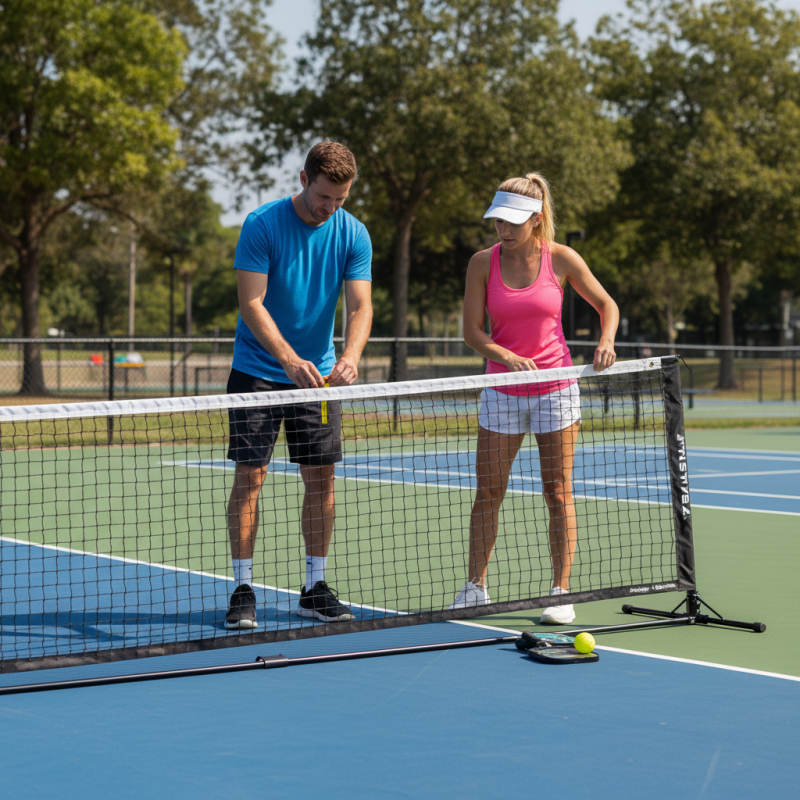 How to Properly Set Up a Pickleball Net for Beginners