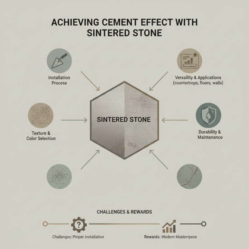 How to Achieve Cement Effect with Sintered Stone?