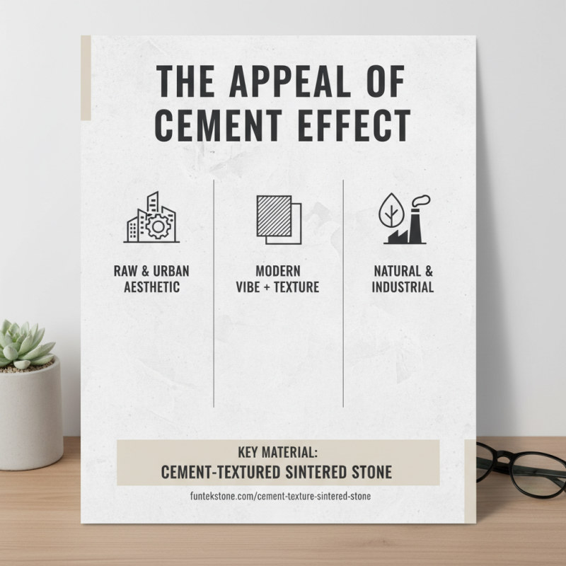 How to Achieve Cement Effect with Sintered Stone?