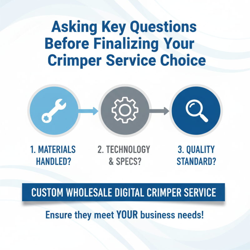 How to Choose a Custom Wholesale Digital Crimper Service for Your Business?