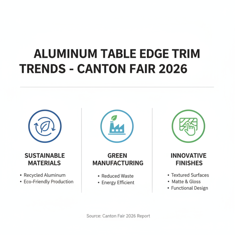 Aluminum Table Edge Trim Trends at 2026 Canton Fair?