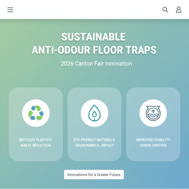 Top Anti Odour Floor Trap Innovations at 2026 Canton Fair?