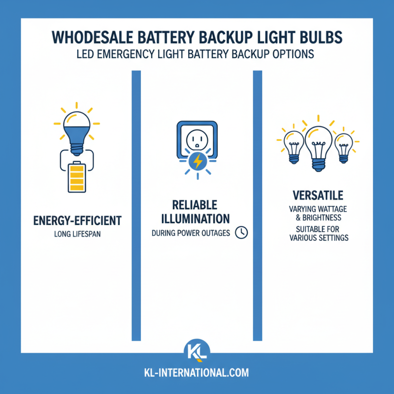 How to Choose the Best Wholesale Battery Backup Light Bulb Products?