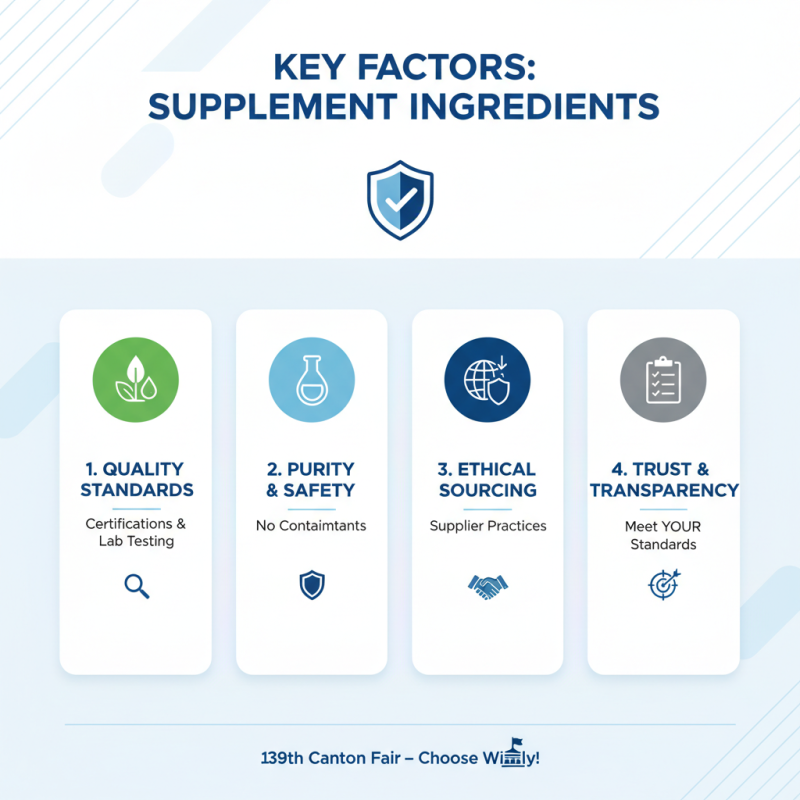 How to Choose Supplement Components at the 139th Canton Fair?