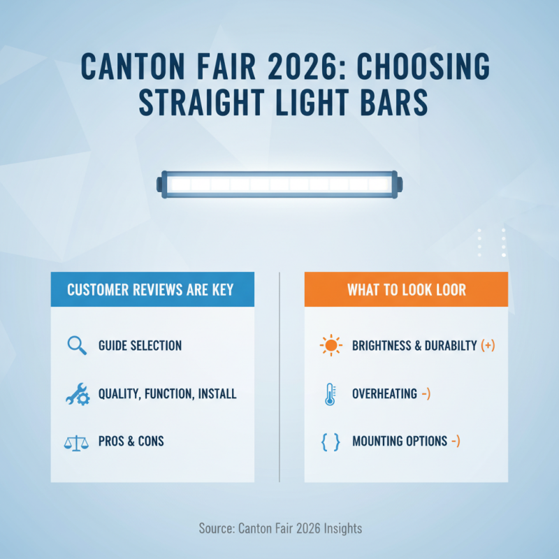 How to Choose the Best Straight Light Bar at Canton Fair 2026?
