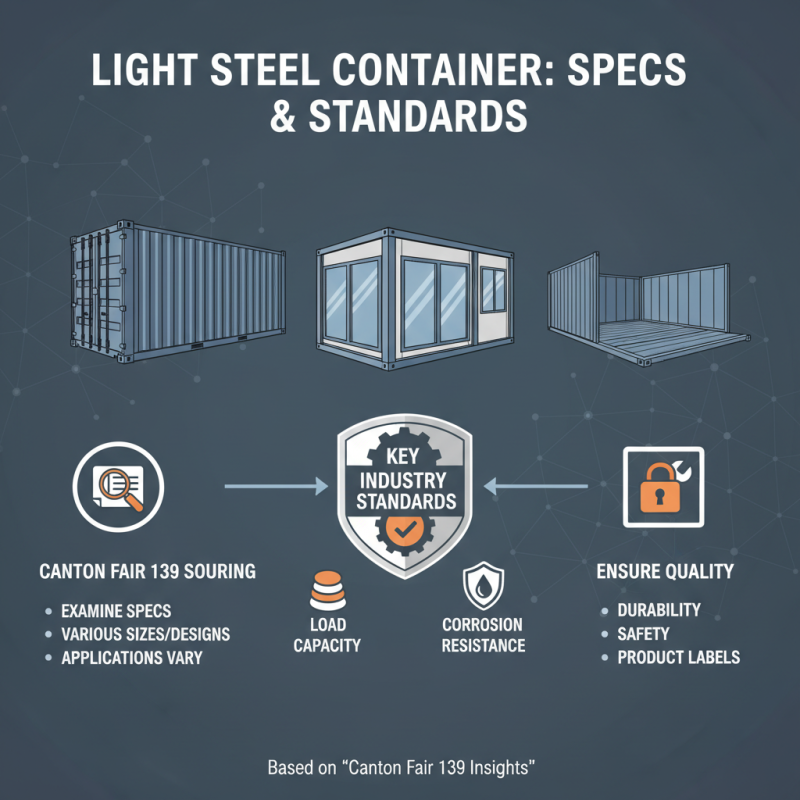 How to Source Light Steel Containers at Canton Fair 139?