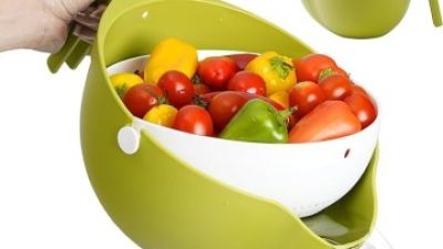 Rotatable Colander with Wash Bowl for Fruits and Vegetables 1.jpg