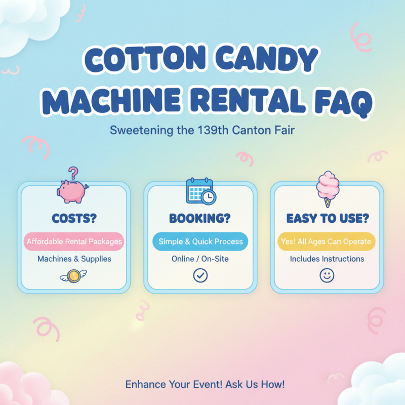 Best Cotton Candy Machine for Rent at 139th Canton Fair?